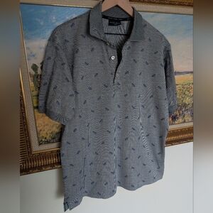 Vintage Hugo Boss Golf Bag Pattern Polo